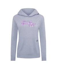 LevelWear Women's Heather Gray Florida Panthers Hockey Fights Cancer Relay Pullover Hoodie