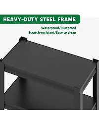 Viyet 34"W 3-Tier Metal Aquarium Stand - 660lbs Heavy Duty Rack for 20-30 Gallon Fish Tanks