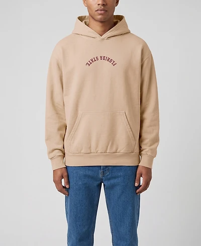 Uscape Apparel Men's Tan Florida State Seminoles Upside Down Embroidered Vintage Heavyweight Hoodie