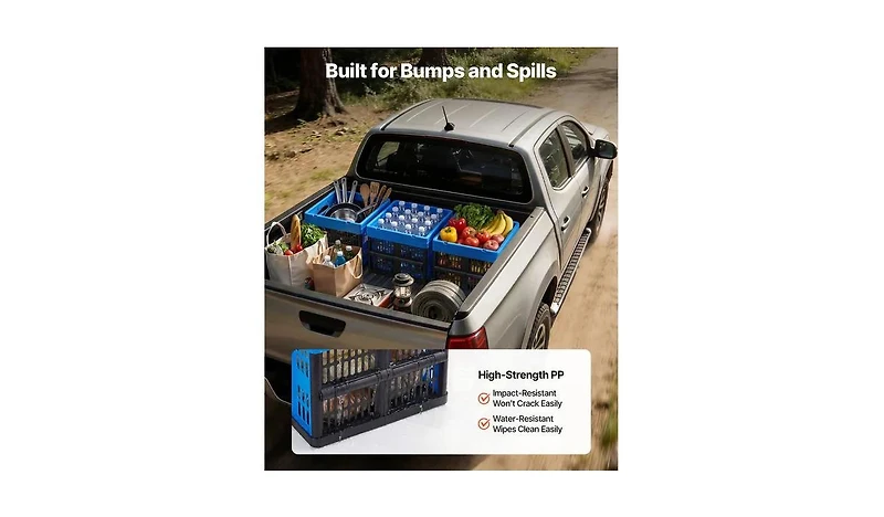 Viyet 3-Pack 25L Collapsible Storage Bins