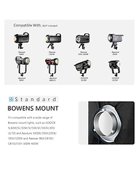 Neewer S101-400W Softbox with 400W, 300W, 70W for S101-400W/300W