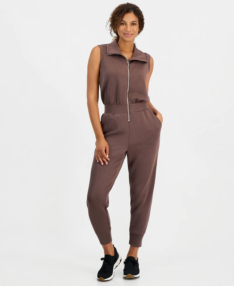 Id Ideology Women's Zip-Front Sleeveless Jumpsuit, Macy's Exclusive
