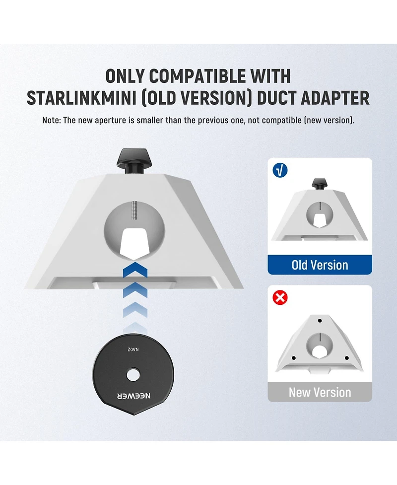Neewer ST92 Camera Mounting Accessory for Starklink Mini and 25-28mm Poles