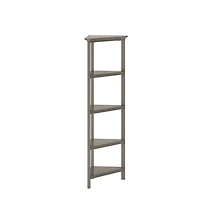 HomeRoots Solid Wood Corner Bookcase