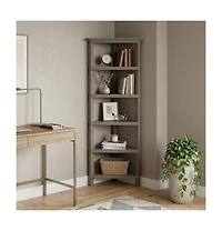 HomeRoots Solid Wood Corner Bookcase