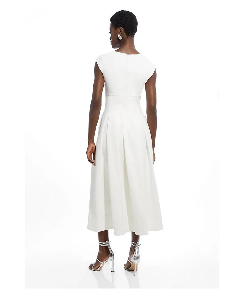 Karen Millen Women's Square Neck Midi Dress