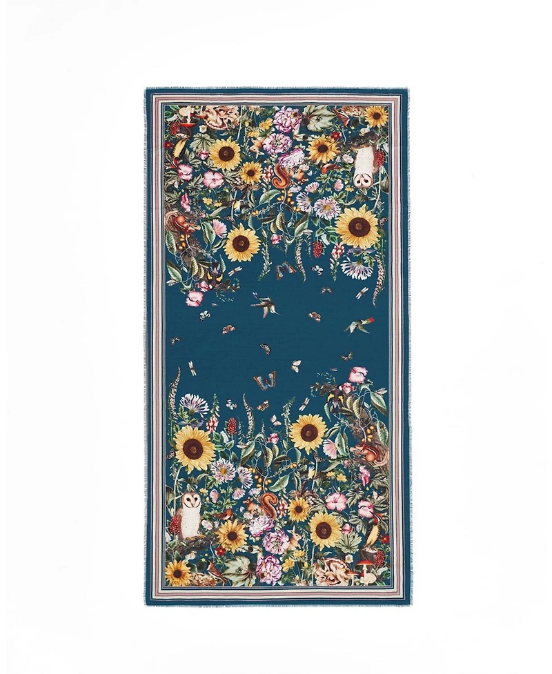 Fable England Women's Botanical Long Scarf