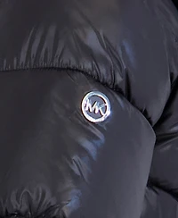 Michael Kors Girls' 5-16 Peplum Heavy Weight Long-Sleeve Puffer Jacket