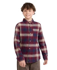 Levi's Boys' 8-20 Shadow Plaid Long-Sleeve Shirt