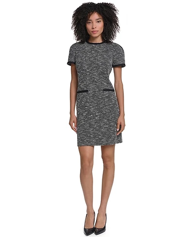 Karl Lagerfeld Paris Women's Tweed Shift Dress