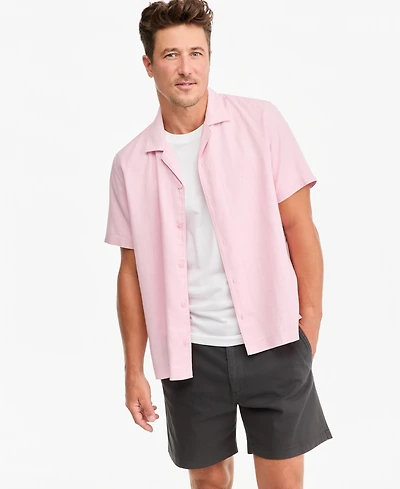 Sun + Stone Men's Short-Sleeve Camp James Shirt, Macy's Exclusive