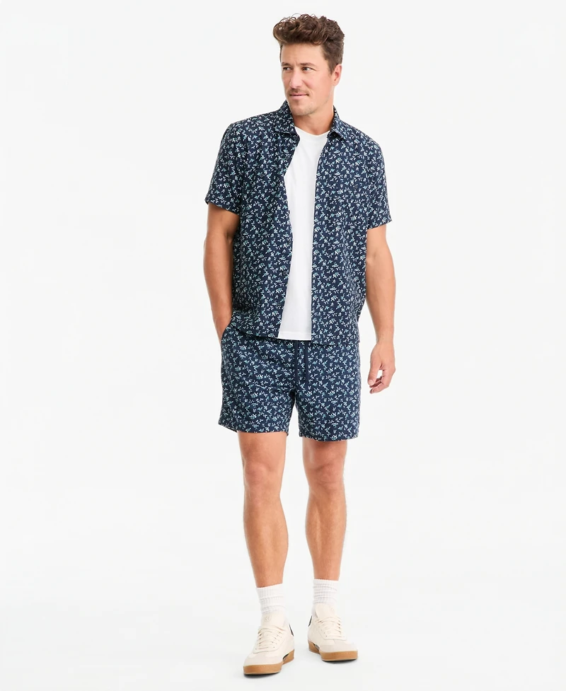 Sun + Stone Men's Short-Sleeve Victor Ditsy Floral Shirt, Macy's Exclusive