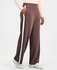 Id Ideology Women's Wide-Leg Butter-Soft Striped Pants, Macy's Exclusive