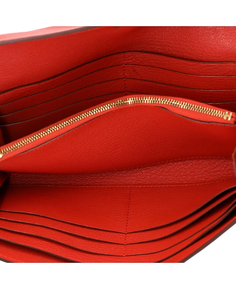 Pre-Owned HERMES Long Kelly Wallet Chevre Mysore