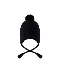 Deux par Deux Kids & Baby Little and Big Unisex 5- 16 Winter Peruvian Knit Hat with Pompom