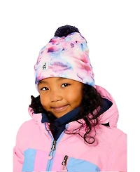 Deux par Deux Little and Big Girl's (5-14) Winter Knit Pompom Hat