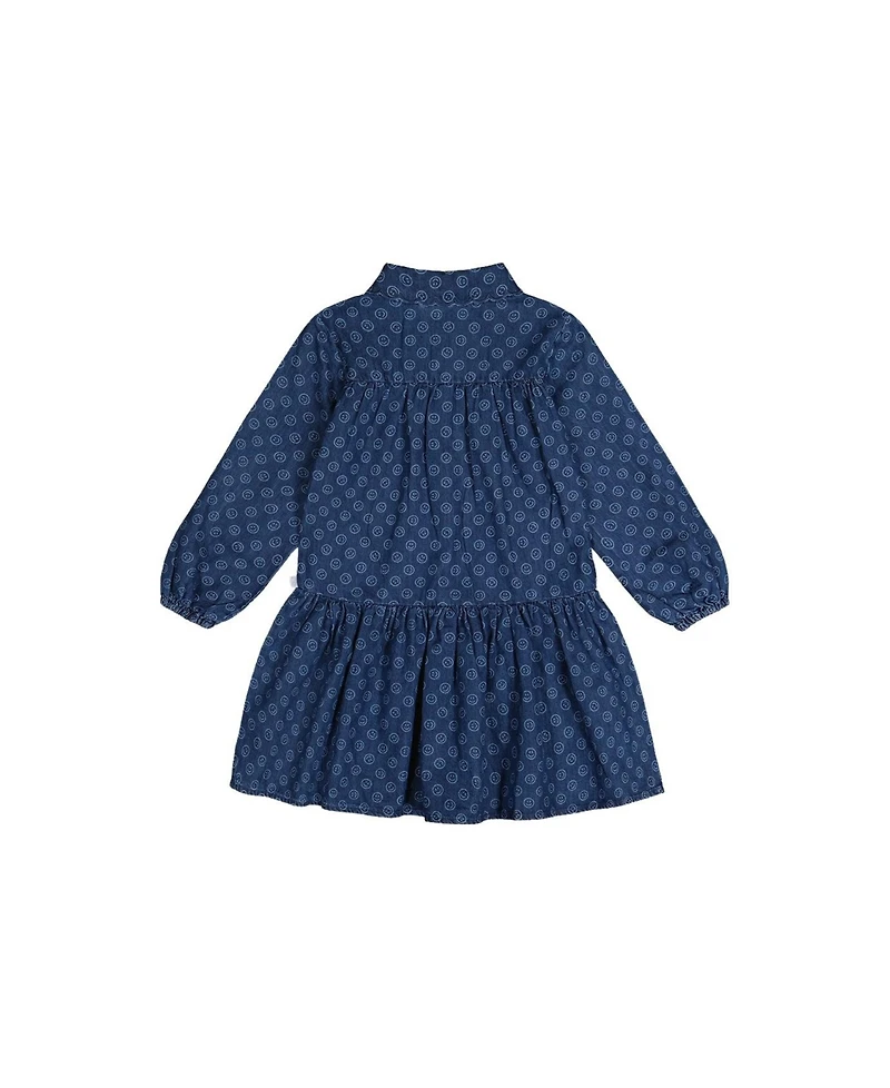 Deux par Little and Big Girl 6-14Y Shirt Dress Smiley Print