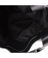 Pre-Owned Miu Miu Large Logo Embossed Tote Leather