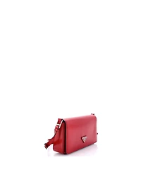Pre-Owned Prada Femme Flap Shoulder Bag Spazzolato Leather