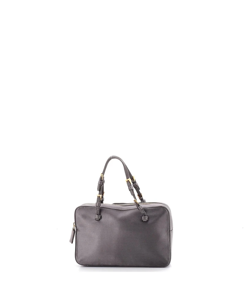 Pre-Owned Prada Triangle Logo Cerniera Top Handle Bag Satin