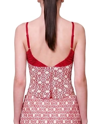 Pcfg Women's The Broderie Anglaise Edit Embroidered Bodice Corset Top