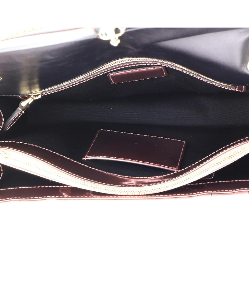 Pre-Owned Bvlgari Medium Serpenti Forever Shoulder Bag Metallic Leather