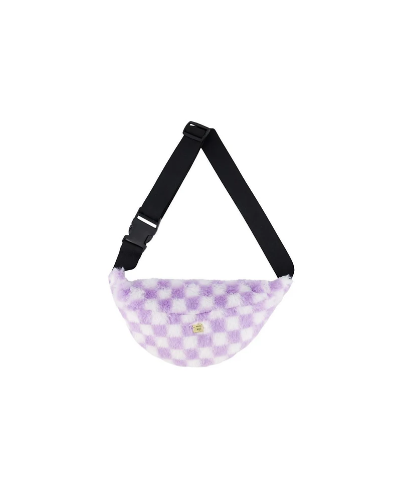 Deux par Deux Checkered Adjustable Strap Fanny Bag