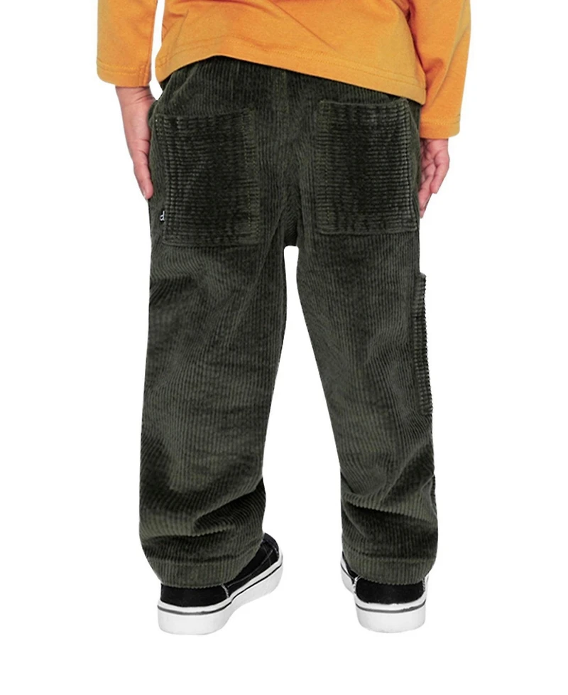 Deux par Little and Big Boy Stretch Corduroy Pants with Cargo Pocket