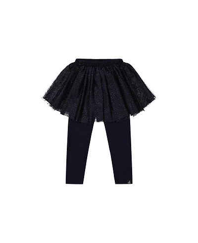 Deux par Toddler Girls 2T-5T Leggings with Integrated Tulle Skirt