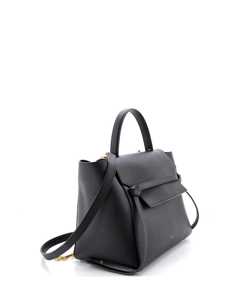 Pre-Owned Celine Medium Belt Bag Textured Leather