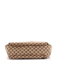 Pre-Owned Gucci Large New Ladies Web Hobo Gg Canvas