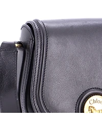 Pre-Owned Chloe Horse Medal Saddle Bag Leather