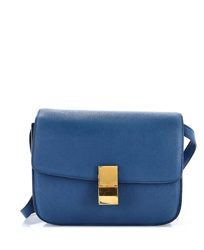 Pre-Owned Celine Medium Classic Box Bag Grainy Leather