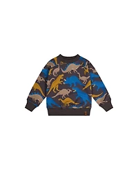 Deux par Toddler Boy (2T-5T) Dinosaur Print Fleece Sweatshirt