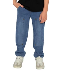 Deux par Little and Big Boy (6-12) French Terry Denim Pants