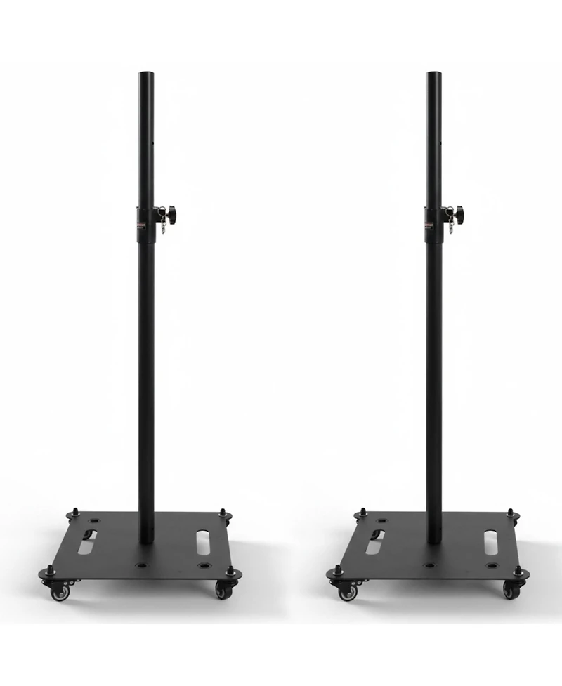 5 Core Speaker Stand 2Pc Heavy Duty Adjustable Height 61" Dj Pa Stands 35mm Mount 100Lb Capacity
