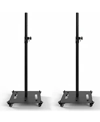 5 Core Speaker Stand 2Pc Heavy Duty Adjustable Height 61" Dj Pa Stands 35mm Mount 100Lb Capacity