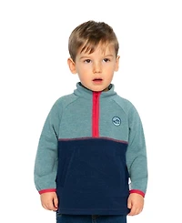 Deux par Toddler Boys 2T-5T Zip Mock Neck Top