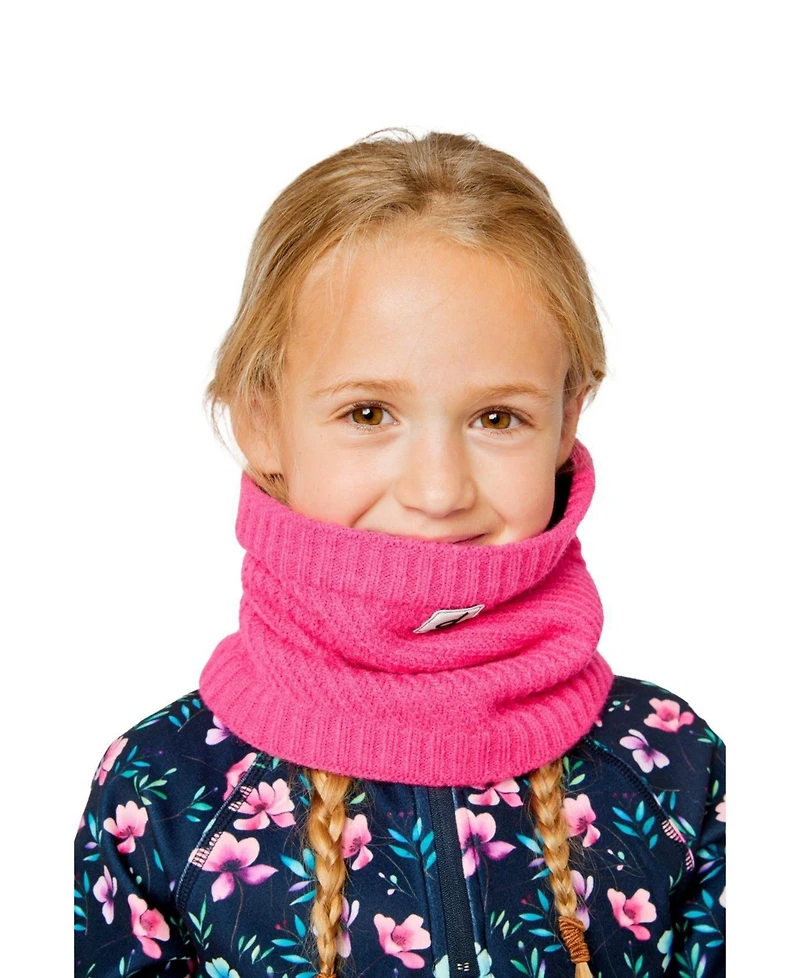 Deux par Deux Toddler Girl (2-4) Winter Knit Neckwarmer