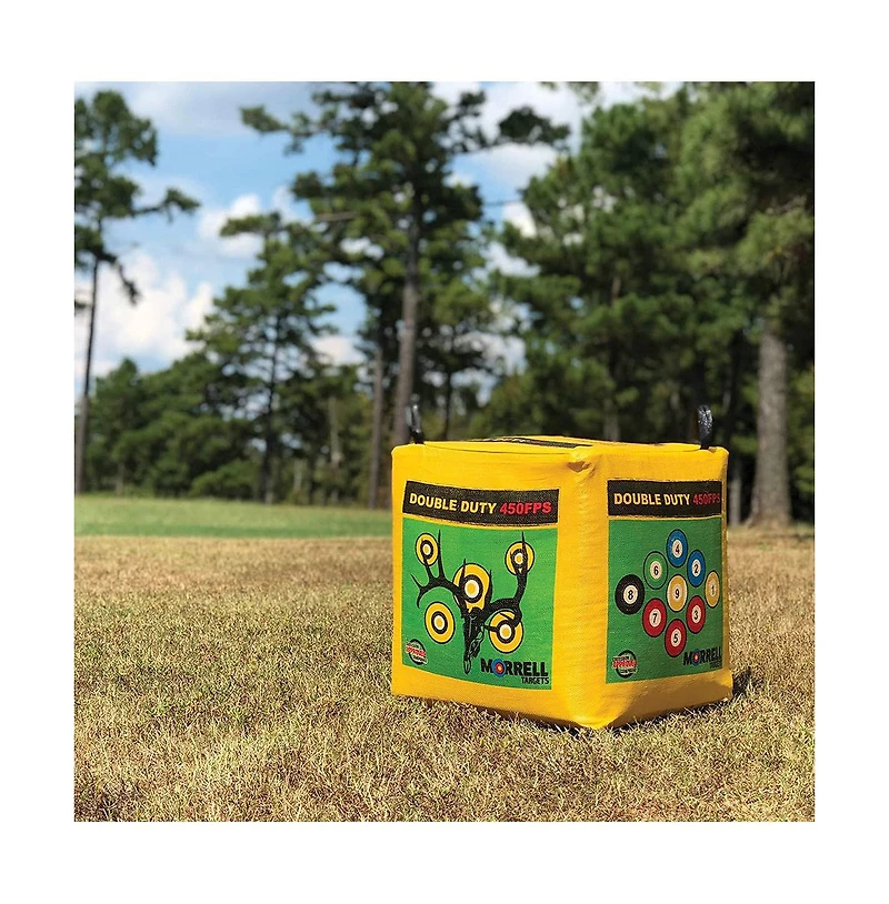 Morrell Targets Morrell Double Duty 450 Fps 4 Sided Cube Field Point Archery Bag Target