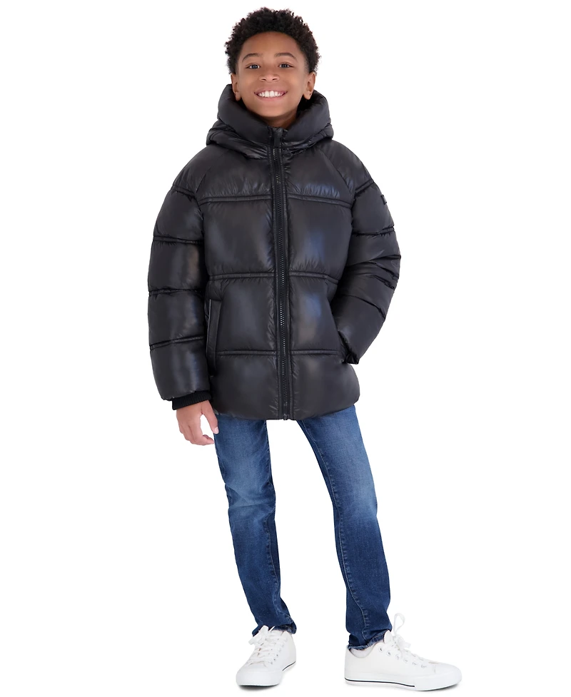 Michael Kors Boys' 5-16 Heavyweight Shine Puffer Jacket