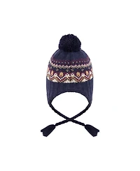 Deux par Baby Boy 6M-24M Winter Peruvian Knit Hat with Pompom