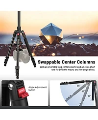Neewer TP14B Camera Tripod with 182 cm, 13.2 lb for select iPhone models