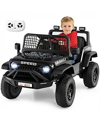 Gymax 24V Ride On Car for Kids Battery Powered Electric Vehicle with Parent Remote Control