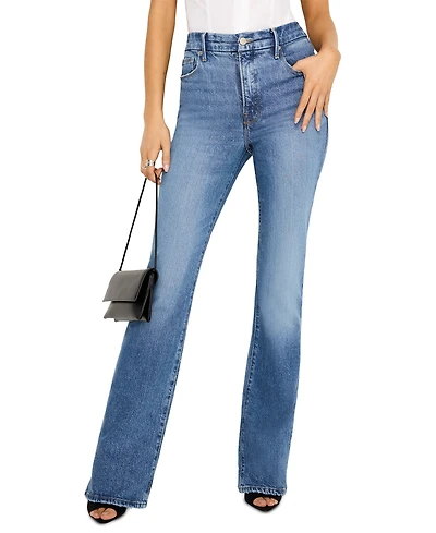 Good American Women's High-Rise Bootcut Jeans, Regular & Plus