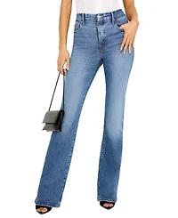 Good American Women's High-Rise Bootcut Jeans, Regular & Plus