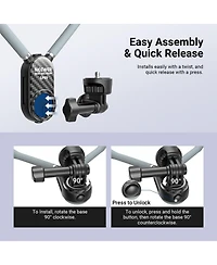 Neewer GP49 Camera Mounting Accessory for select GoPro, Dji and Insta360 action cameras