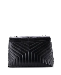 Pre-Owned Saint Laurent Large Loulou Shoulder Bag Matelasse Chevron Leather