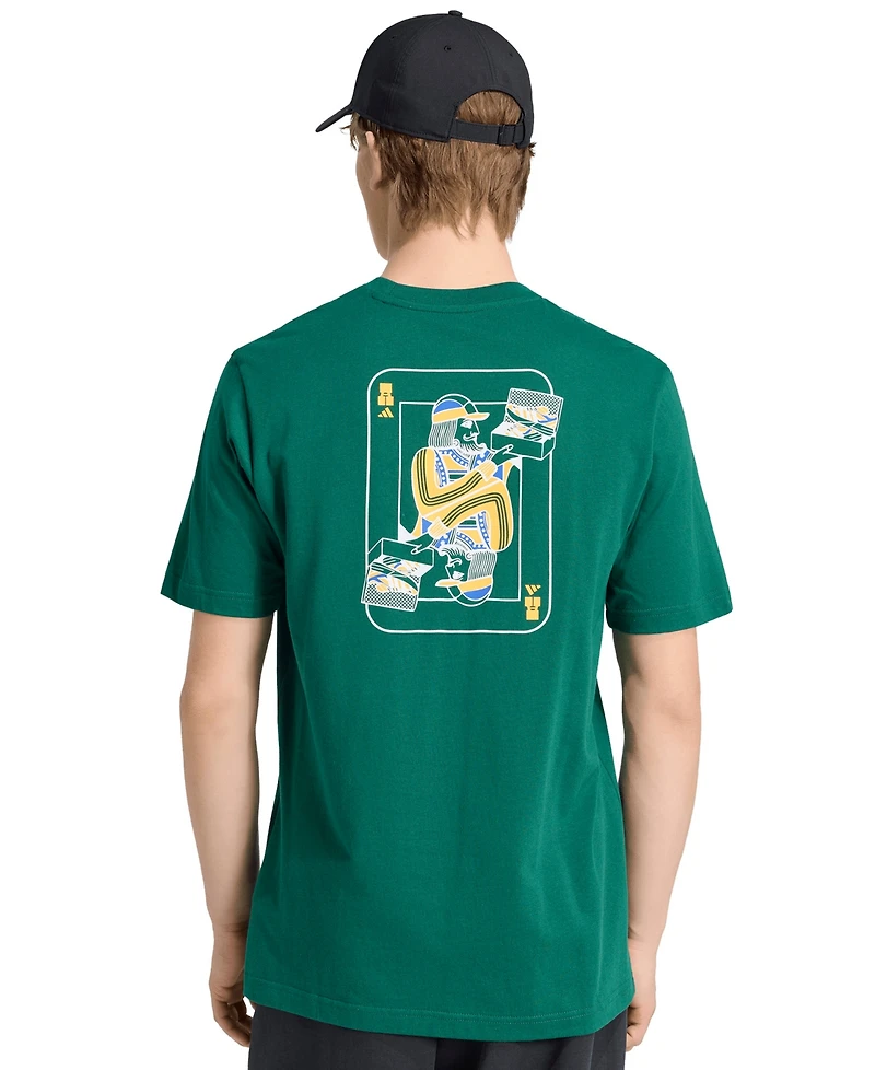 adidas Men's Novelty Cards Graphic Crewneck T-Shirt