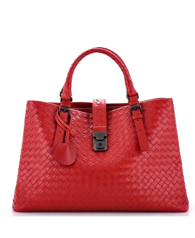 Pre-Owned Bottega Veneta Medium Roma Bag Intrecciato Nappa